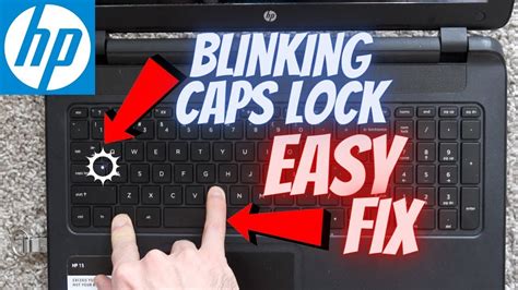 Any one has been go through same situation. . Hp notebook blinking caps lock